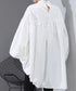 Drawstring Ruched Volume Blouse